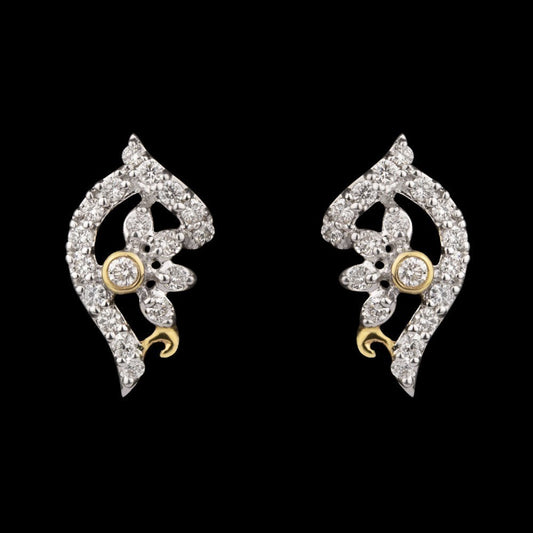 14K Yellow Gold Diamond Earrings - 0.33ct VS-HI