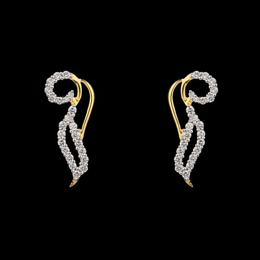 14K Yellow Gold Diamond Earrings - 0.39ct VVS-VS-GH