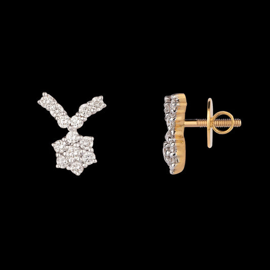 14K Yellow Gold Diamond Earrings - 0.36ct VS-GH