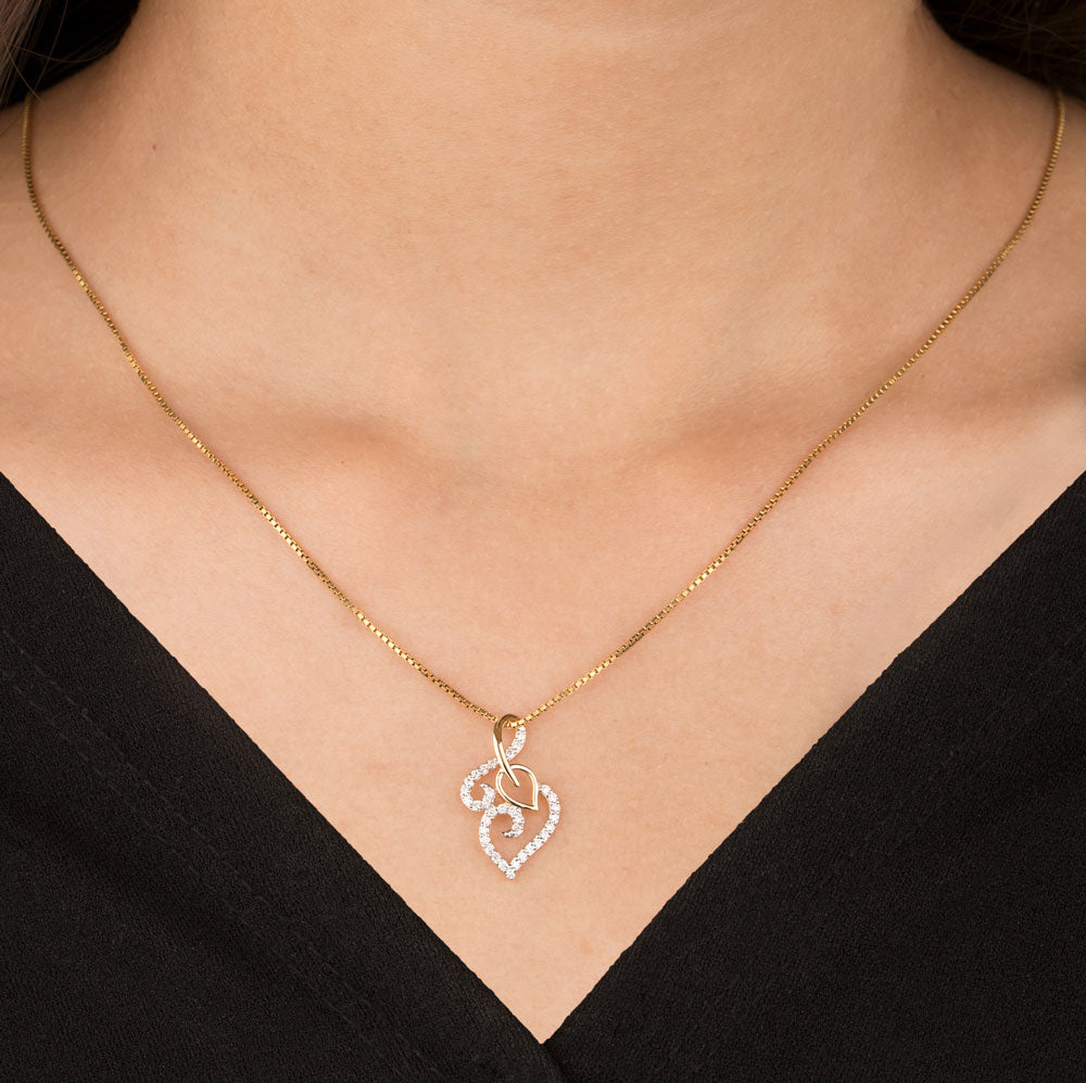 18K Yellow Gold Diamond Pendant - 0.21ct VVS-VS-GH