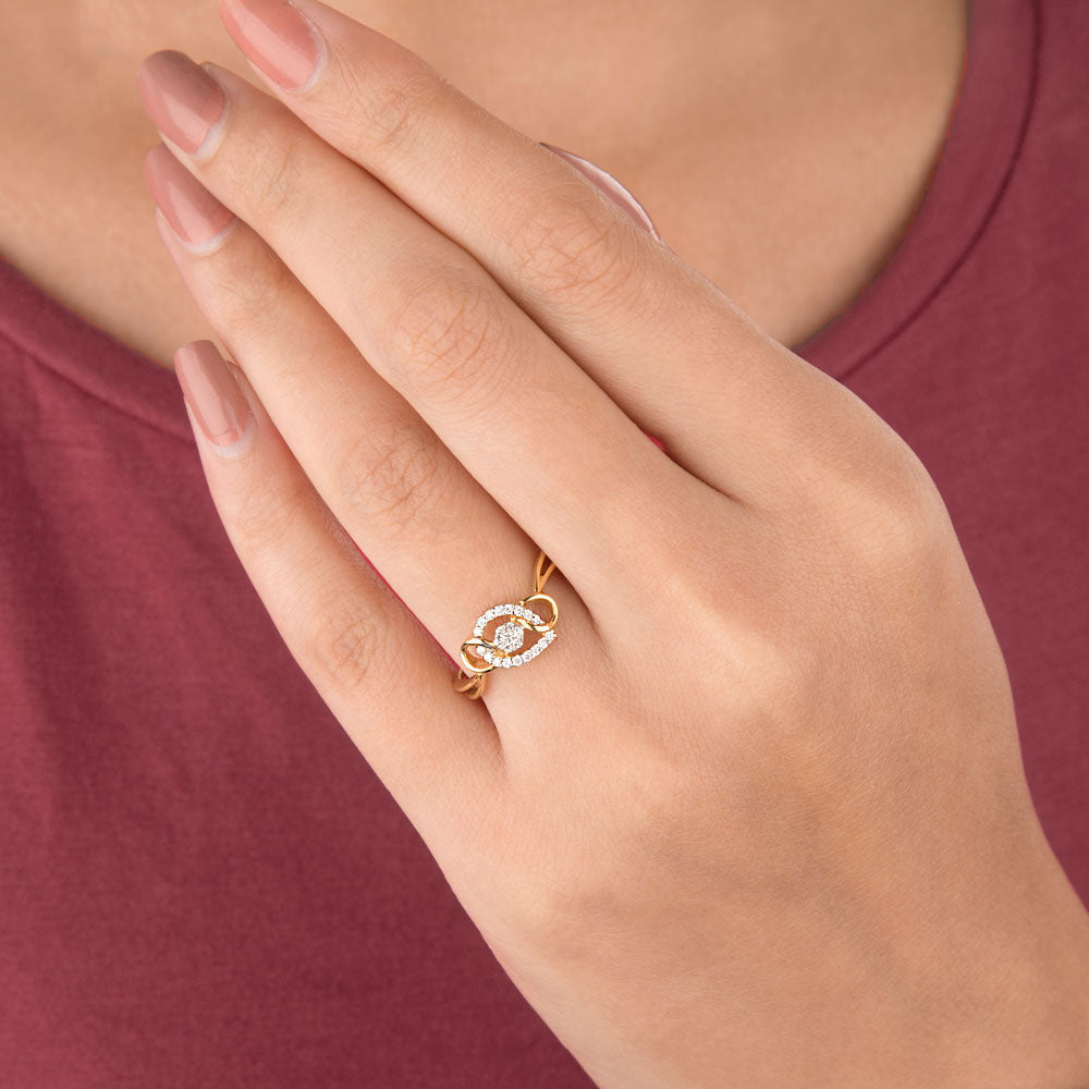 14K Yellow Gold Diamond Ring - 0.13ct VVS-VS-GH