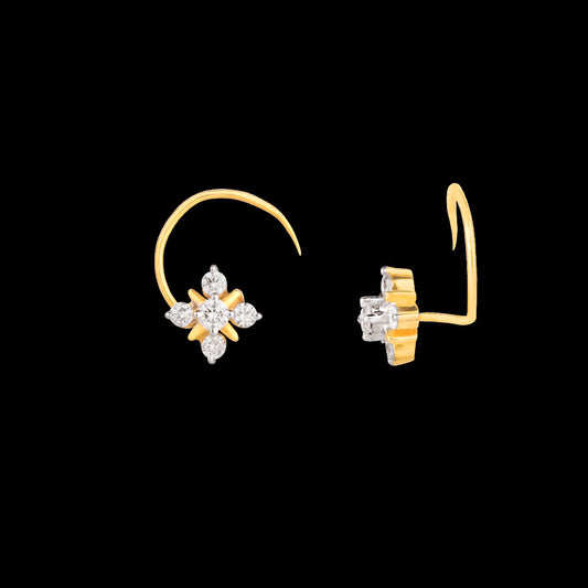 14K Yellow Gold Diamond Nosepin - 0.16ct VS-SI-GH