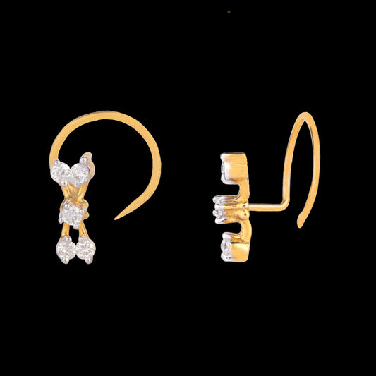 14K Yellow Gold Diamond Nosepin - 0.06ct VS-GH