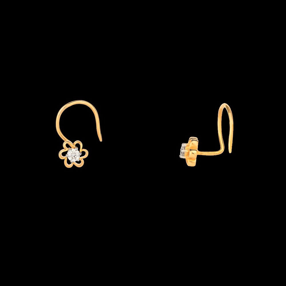14K Yellow Gold Diamond Nosepin - 0.05ct VS-GH