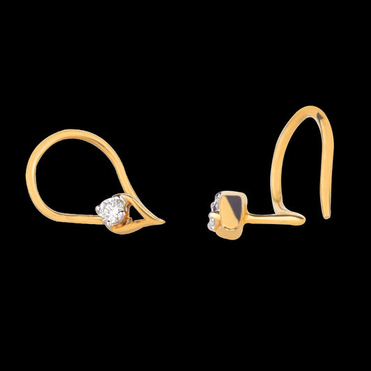14K Yellow Gold Diamond Nosepin - 0.06ct VS-HI