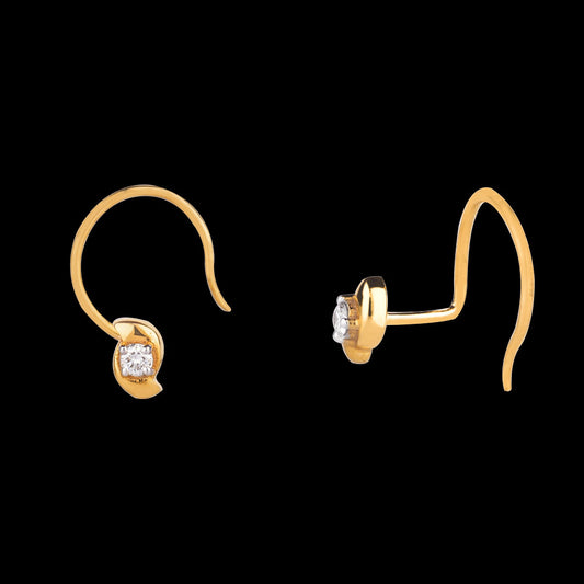 14K Yellow Gold Diamond Nosepin - 0.05ct VS-GH