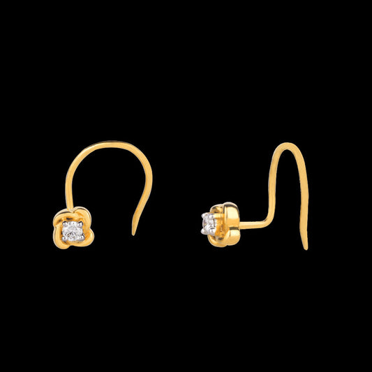 14K Yellow Gold Diamond Nosepin - 0.05ct VS-GH
