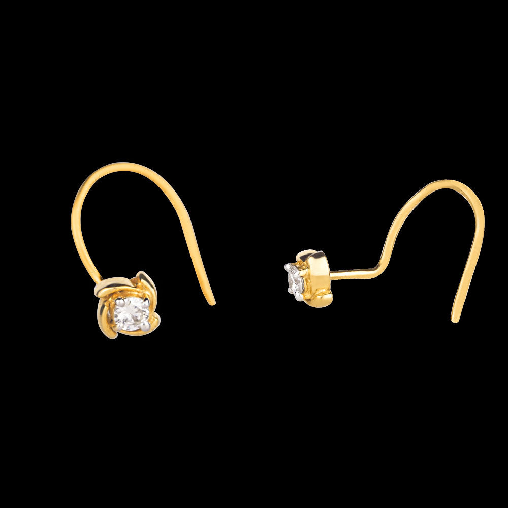 14K Yellow Gold Diamond Nosepin - 0.05ct SI-GH