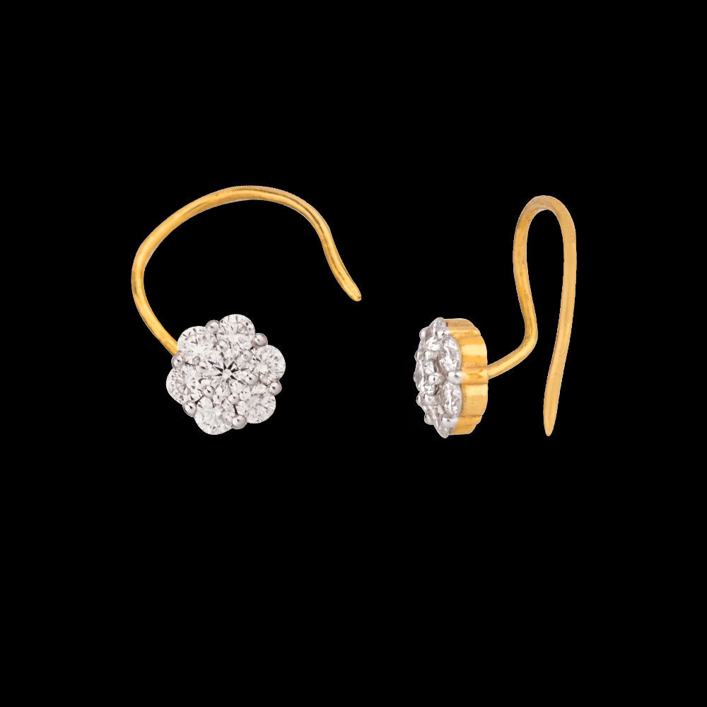14K Yellow Gold Diamond Nosepin - 0.18ct VS-GH