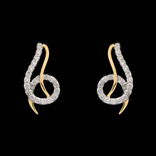 14K Yellow Gold Diamond Earrings - 0.31ct VVS-VS-GH