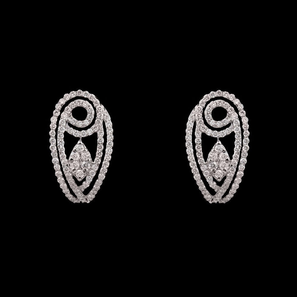 14K Yellow Gold Diamond Earrings - 0.77ct VVS-VS-GH