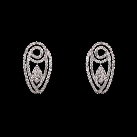 14K Yellow Gold Diamond Earrings - 0.77ct VVS-VS-GH