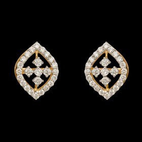 14K Yellow Gold Diamond Earrings - 0.68ct VVS-VS-GH