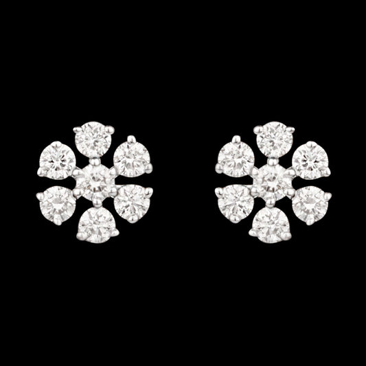 18K Rose Gold Diamond Earrings - 0.33ct VVS-VS-HI