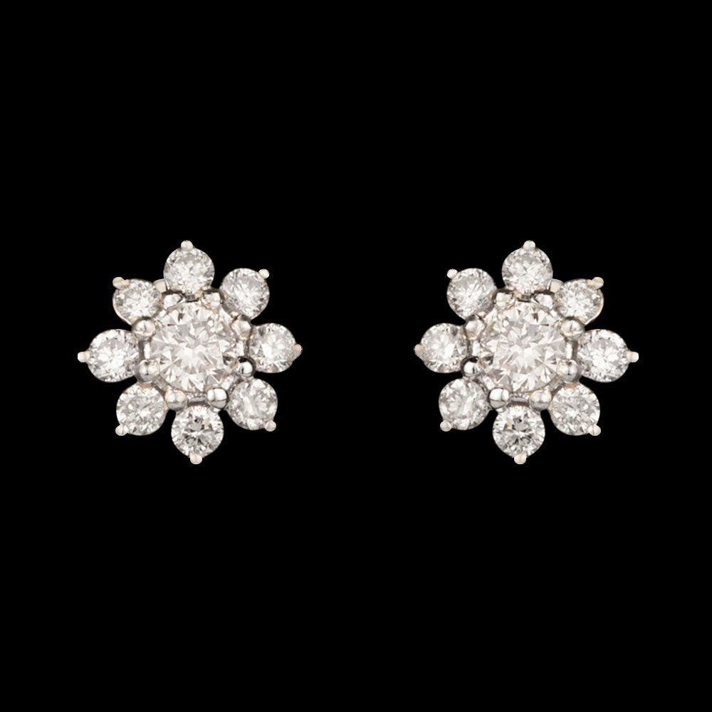 18K Yellow Gold Diamond Earrings - 0.32ct SI-HI