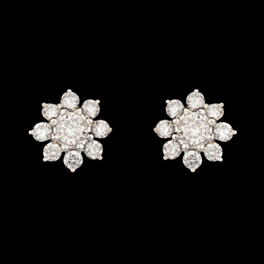 18K Yellow Gold Diamond Earrings - 0.32ct SI-HI
