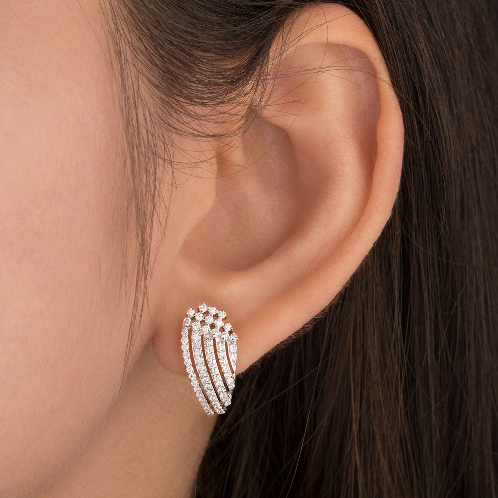 14K Yellow Gold Diamond Earrings - 0.685ct VS-SI-FG