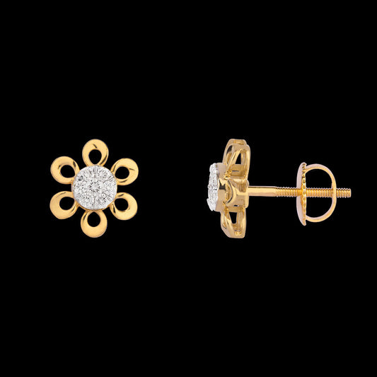 18K Rose Gold Diamond Earrings - 0.289ct VVS-VS-HI