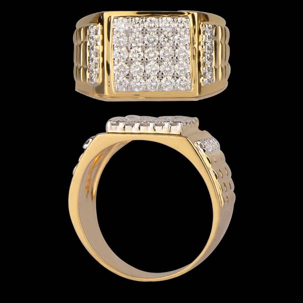 18K Yellow Gold Diamond Jewellery - 1ct VVS-VS-HI
