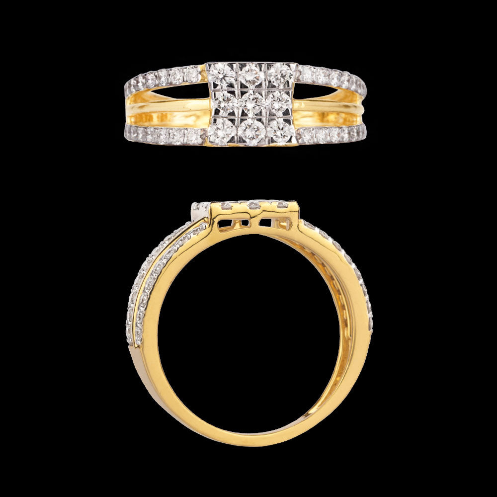 18K Yellow Gold Diamond Jewellery - 0.95ct VVS-VS-HI