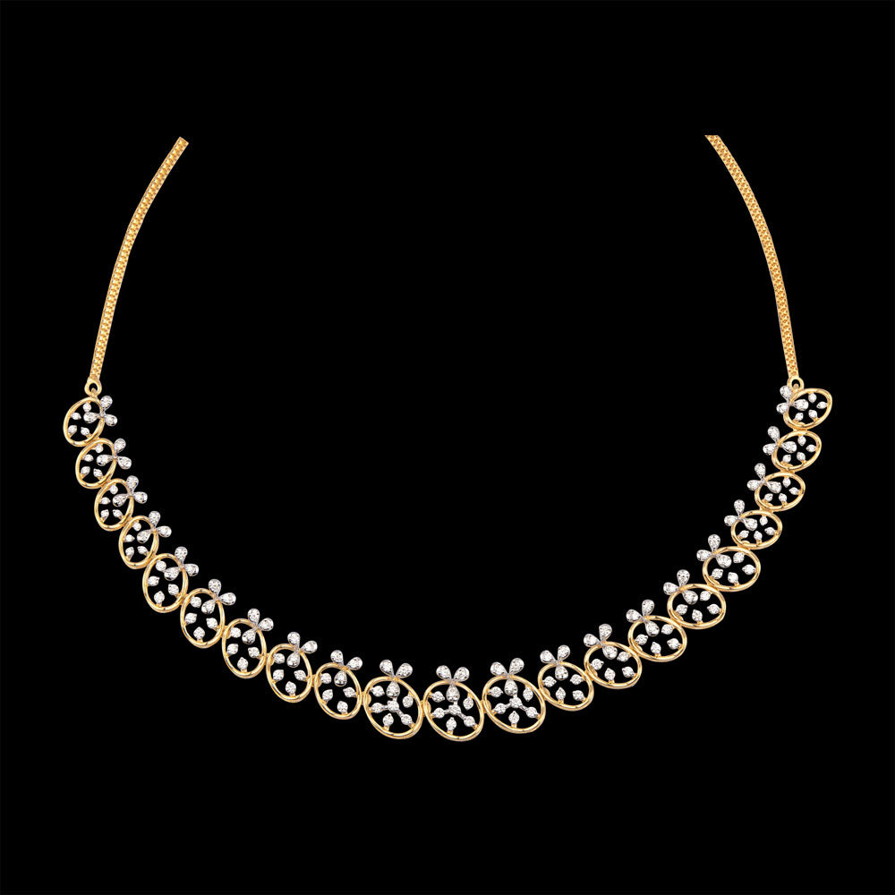 14K Yellow Gold Diamond Necklace - 2.07ct VVS-VS-GH