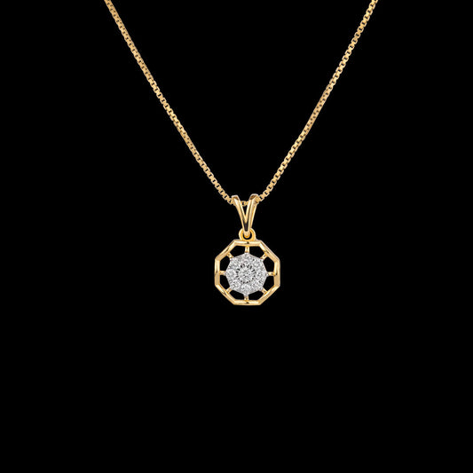 14K Rose Gold Diamond Pendant - 0.247ct VVS-VS-GH