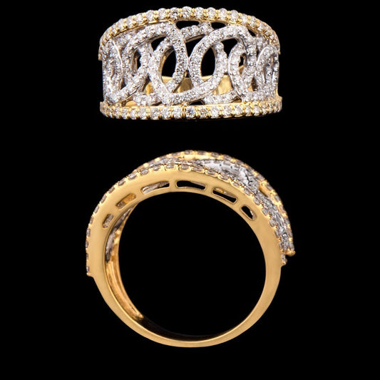 14K Yellow Gold Diamond Ring - 1.17ct VVS-VS-GH