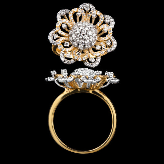14K Yellow Gold Diamond Ring - 1.24ct VVS-VS-GH
