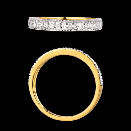 18K Yellow Gold Diamond Ring - 0.239ct VVS-VS-GH