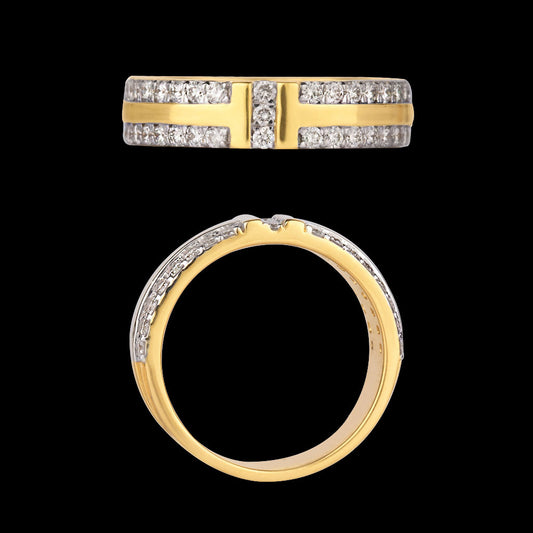 14K Yellow Gold Diamond Ring - 0.5ct VVS-VS-GH