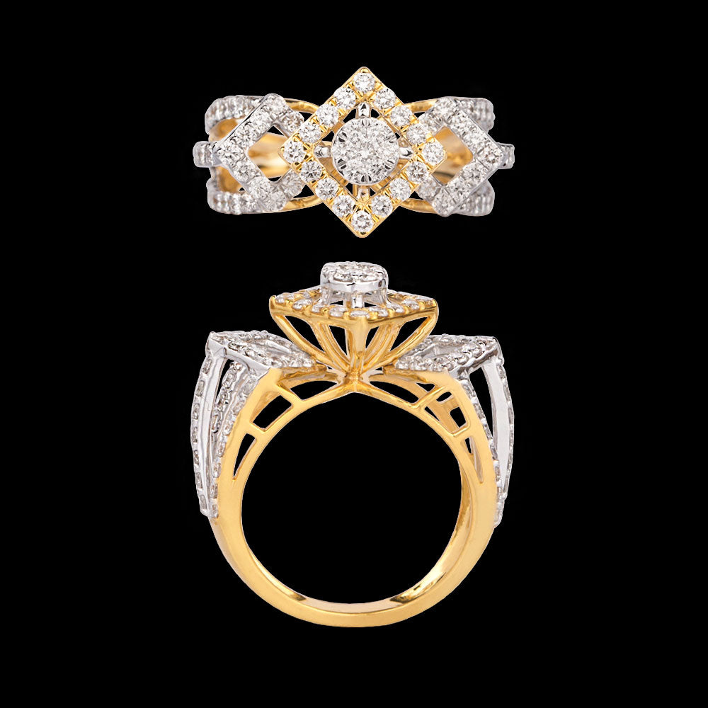 14K Yellow Gold Diamond Ring - 1.44ct VVS-VS-GH