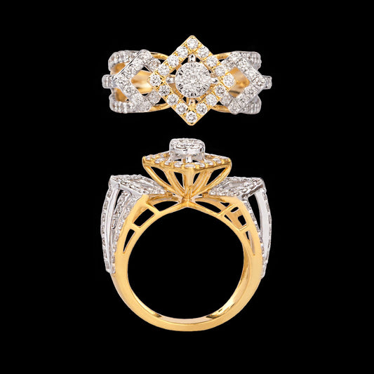 14K Yellow Gold Diamond Ring - 1.44ct VVS-VS-GH