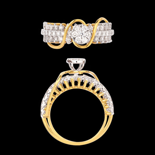 18K Yellow Gold Diamond Ring - 1.196ct VS-HI