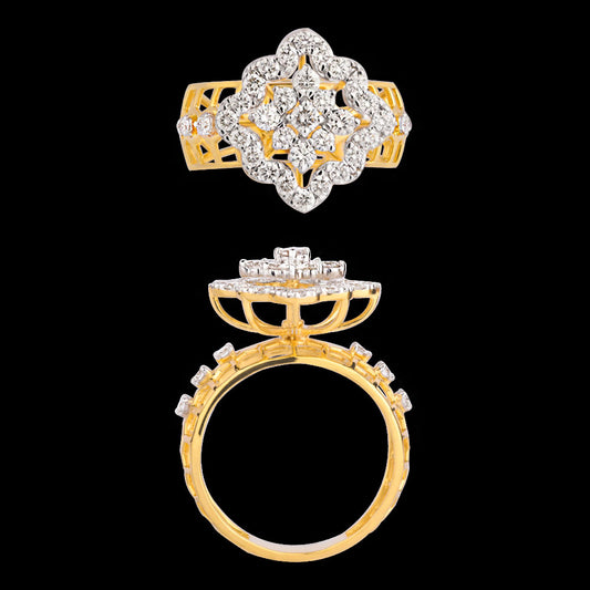 18K Yellow Gold Diamond Ring - 0.828ct VVS-VS-HI