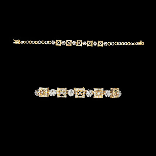 18K Yellow Gold Diamond Bracelet - 1.16ct SI-IJ