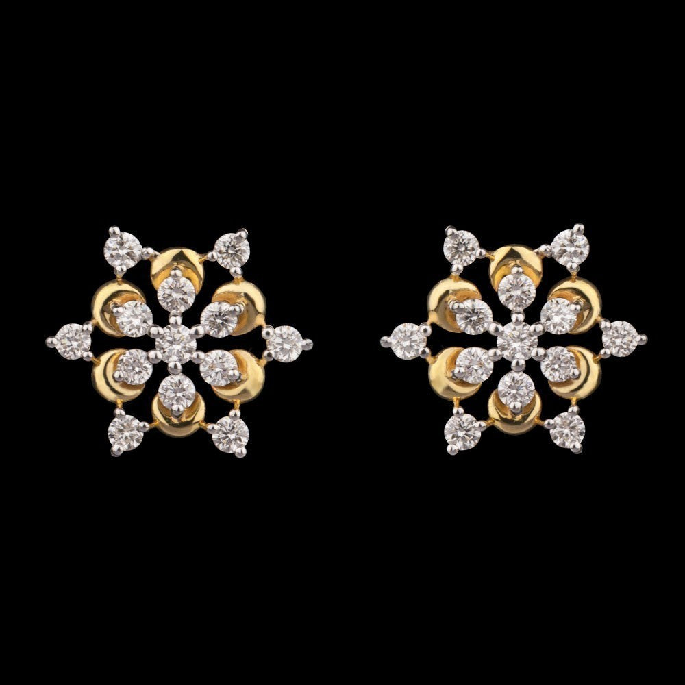 14K Yellow Gold Diamond Earrings - 0.66ct VVS-VS-GH