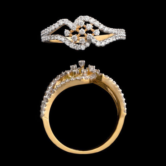 14K Yellow Gold Diamond Ring - 0.49ct VVS-VS-GH