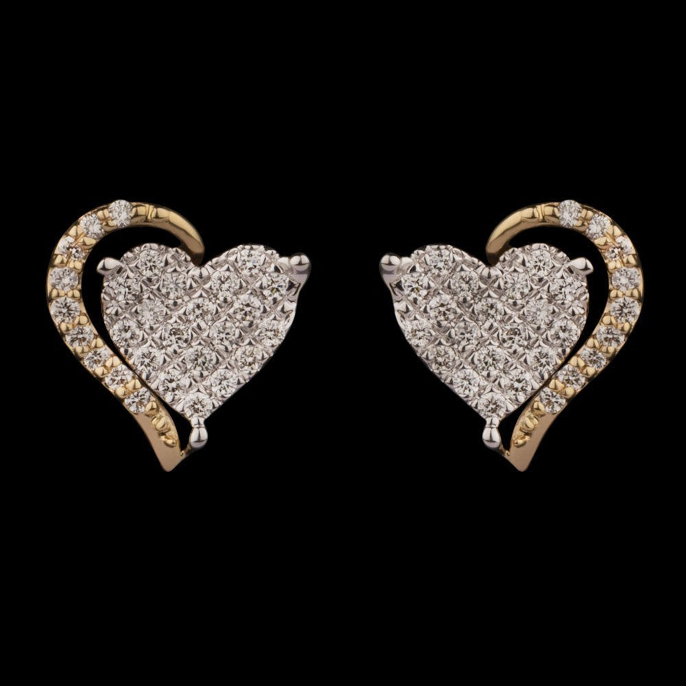 14K Yellow Gold Diamond Earrings - 0.21ct VVS-VS-HI