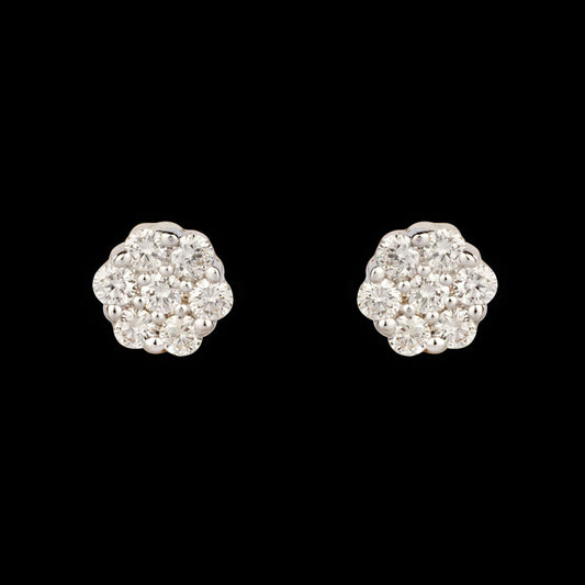 14K Yellow Gold Diamond Earrings - 0.25ct VS-SI-GH