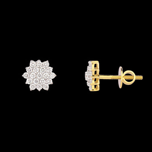 14K Yellow Gold Diamond Earrings - 0.35ct VVS-VS-HI