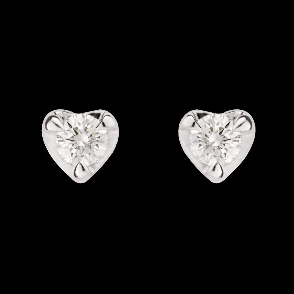 14K Yellow Gold Diamond Earrings - 0.16ct VVS-VS-HI