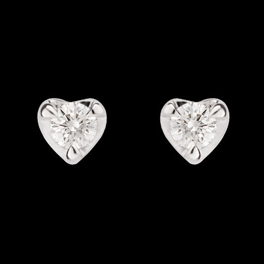 14K Yellow Gold Diamond Earrings - 0.16ct VVS-VS-HI