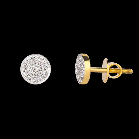 14K Yellow Gold Diamond Earrings - 0.22ct VS-SI-FG