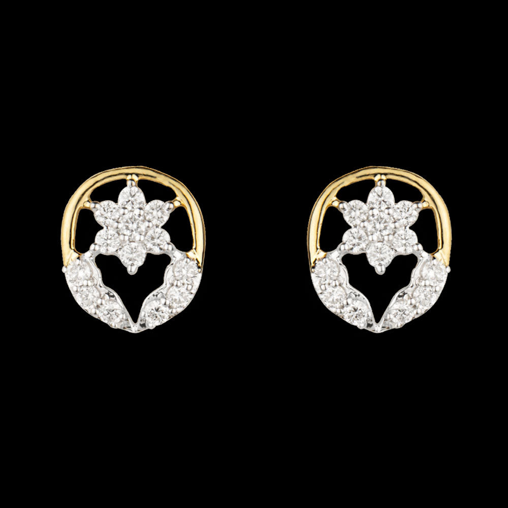 14K Yellow Gold Diamond Earrings - 0.25ct VS-SI-FG