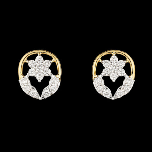 14K Yellow Gold Diamond Earrings - 0.25ct VS-SI-FG
