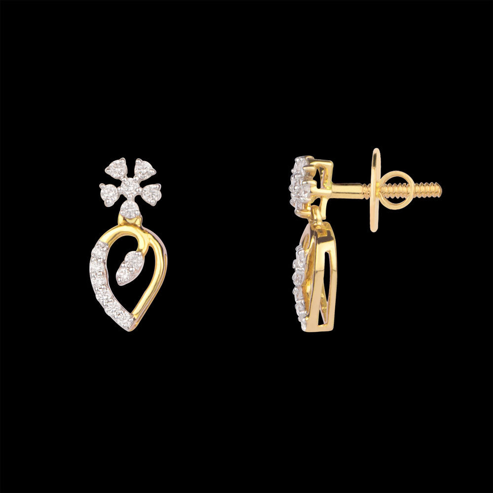 14K Yellow Gold Diamond Jewellery - 0.141ct VVS-VS-GH
