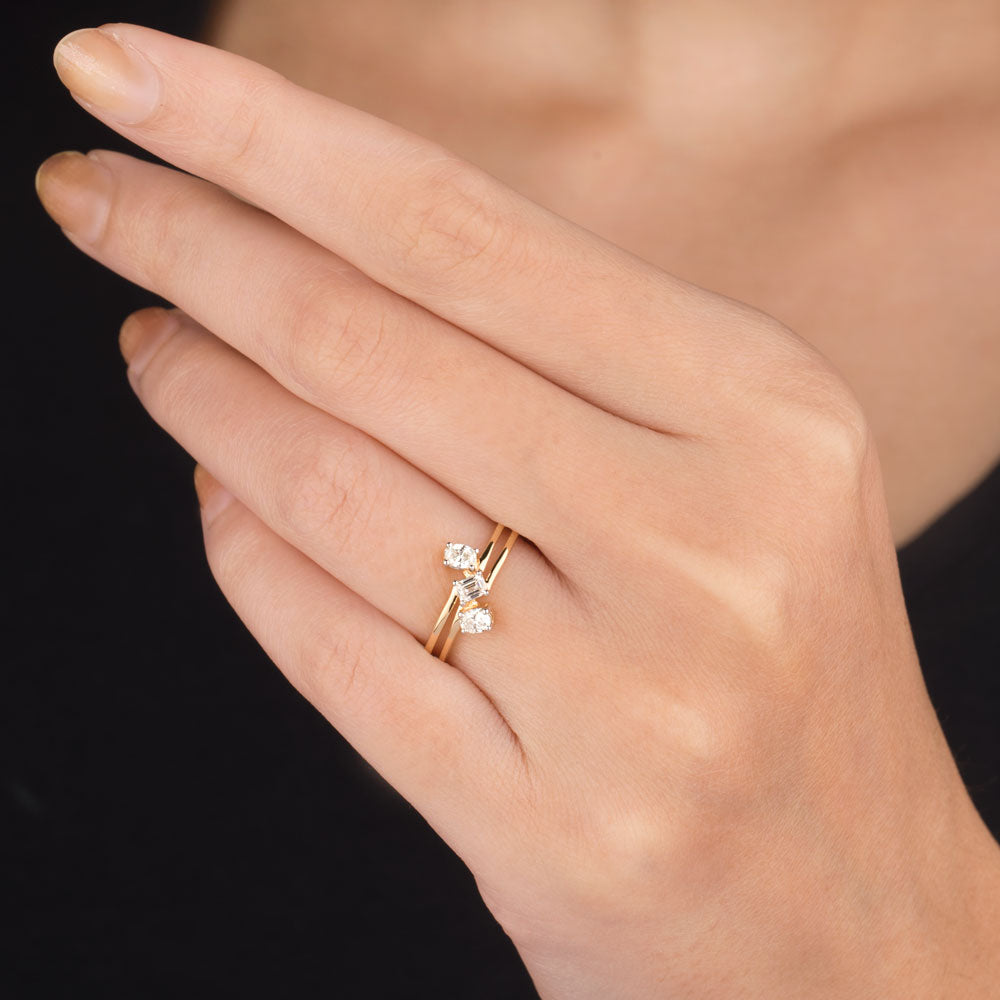 18K Yellow Gold Diamond Ring - 0.302ct VVS-VS-GH