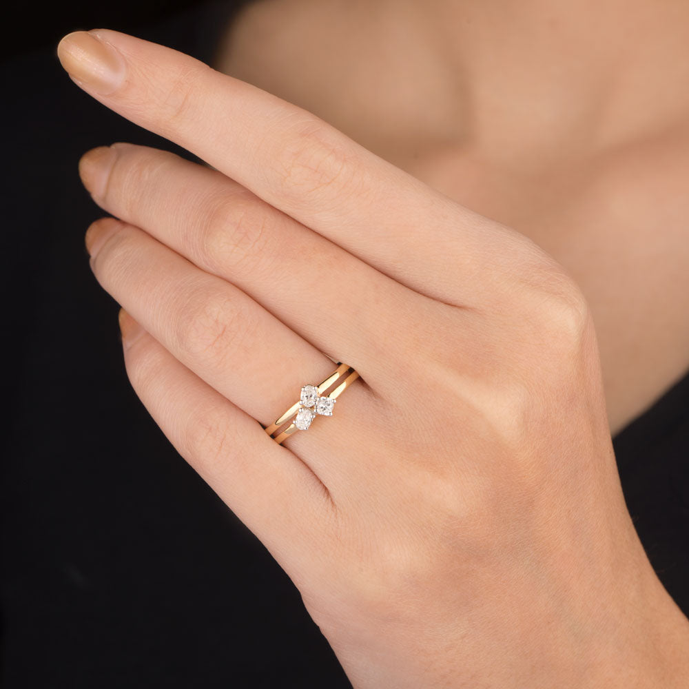 18K Yellow Gold Diamond Ring - 0.25ct VS-SI-FG