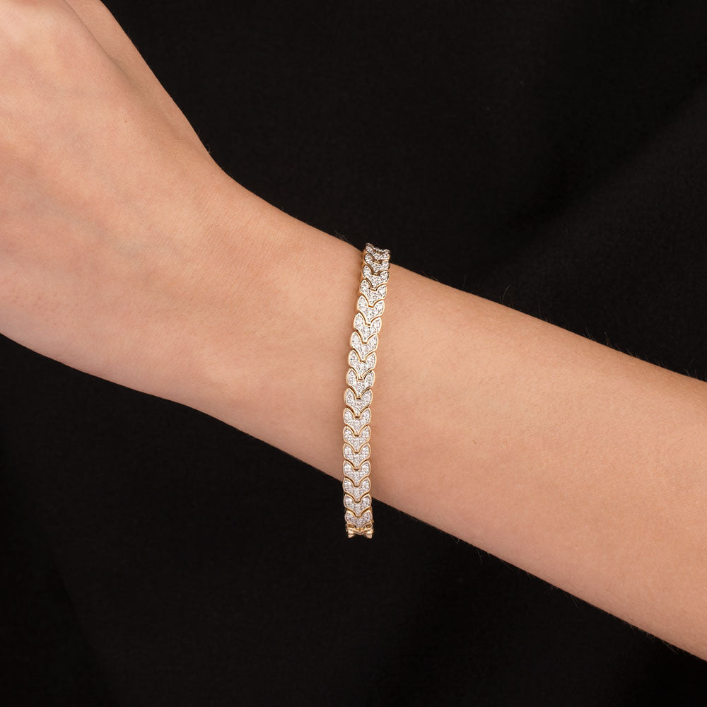 14K Yellow Gold Diamond Bracelet - 1.53ct VVS-VS-GH