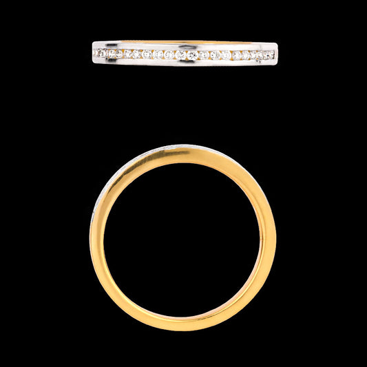 18K Yellow Gold Diamond Ring - 0.148ct VS-HI